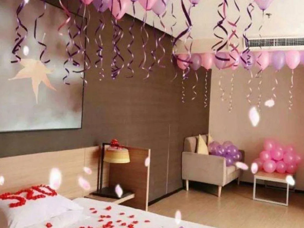 Bed in IU Hotel·Tianjin Binhai New District Yanghuo Market