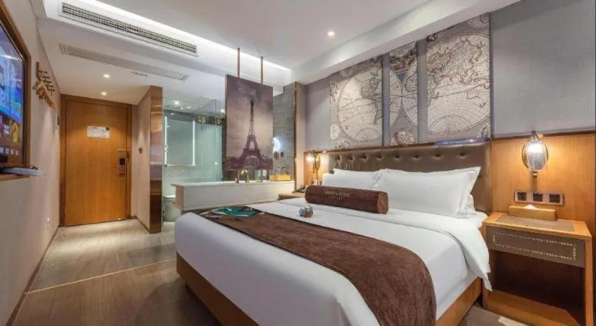 Bed in James Joyce Coffetel Hefei University of Technology