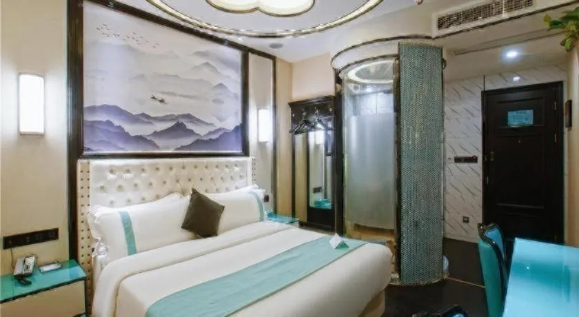 Bed in Xana Hotelle·Suzhou Shilu Shantang Street Scenic Spot