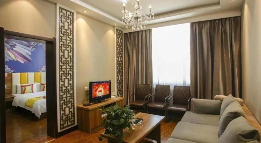 Bed in PAI Hotel Huayin Huashan Mountain Scenic Spot Ancient Street