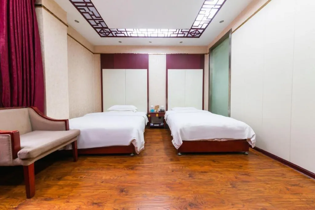 Bed in PAI Hotel Huayin Huashan Mountain Scenic Spot Ancient Street