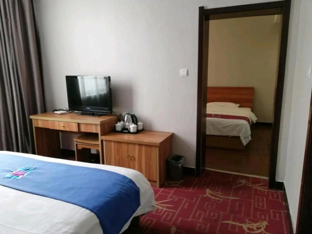 Bed in PAI Hotel Huayin Huashan Mountain Scenic Spot Ancient Street