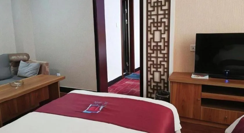 Bed in PAI Hotel Huayin Huashan Mountain Scenic Spot Ancient Street