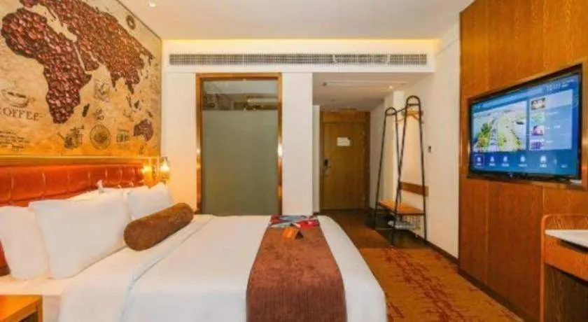 Bed in James Joyce Coffetel·Chadianzi Passenger Terminal Jinke Bei Road Metro Station