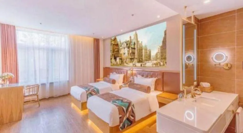 Bed in James Joyce Coffetel Beijing South Station Guang'anmen You'an Hospital