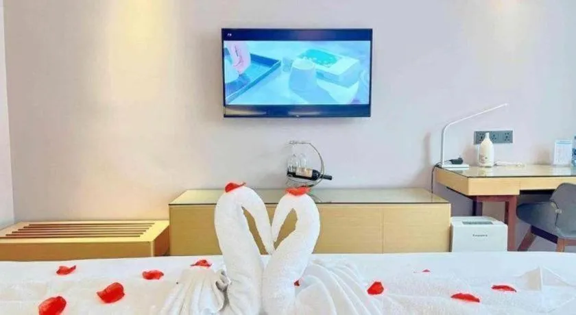 Bed in Lavande Hotel·Yichun Wanda, High Speed Railway Station