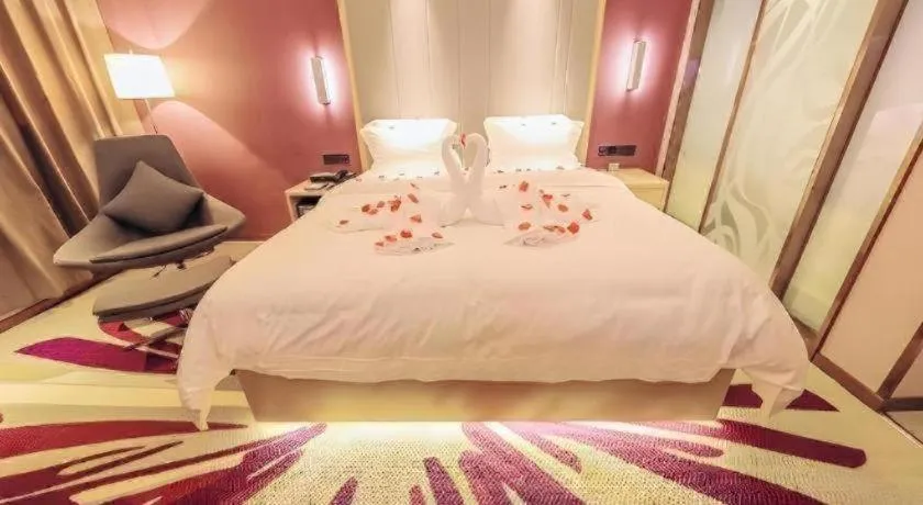 Bed in Lavande Hotel·Yichun Wanda, High Speed Railway Station