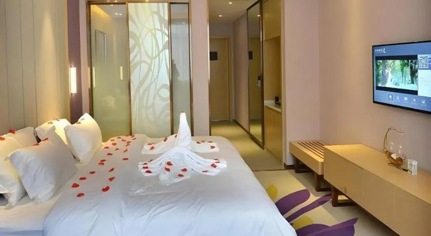 Bed in Lavande Hotel·Yichun Wanda, High Speed Railway Station