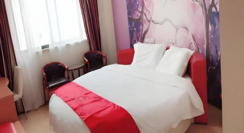 Bed in Thank Inn Plus Hotel Taizhou XingHua Anfeng county