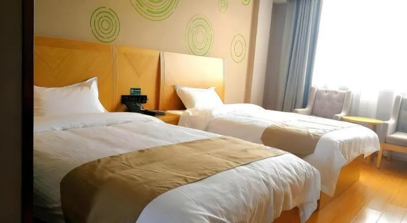 Bed in GreenTree Inn Tongling City ZonGYAng County Qishan Road People's Hospital