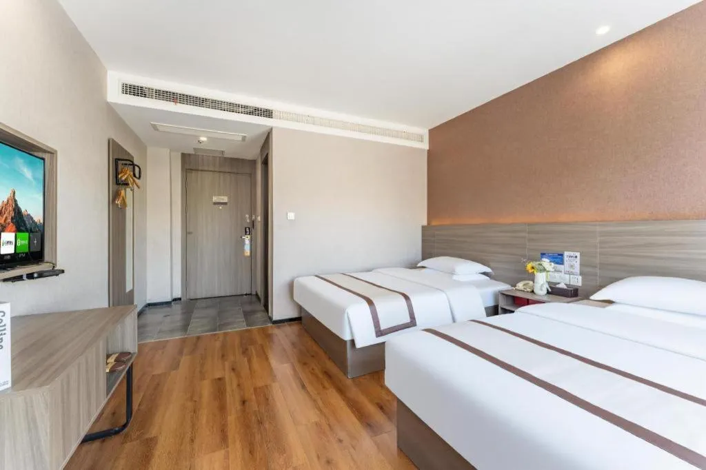 Bed in Jtour Inn Wuxi Meiyuan Kaiyuan Temple Metro