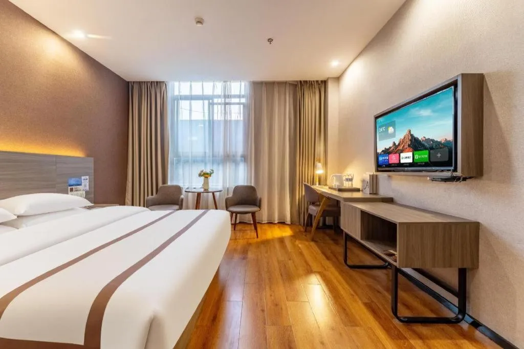 Bed in Jtour Inn Wuxi Meiyuan Kaiyuan Temple Metro