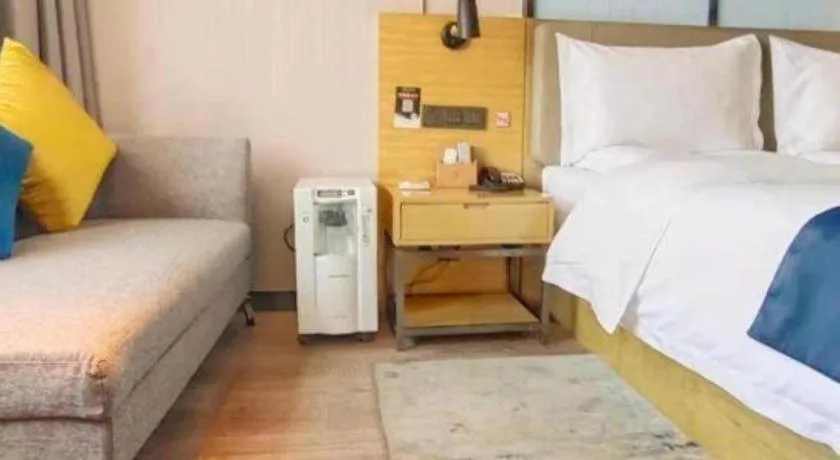 Bed in Echarm Hotel Lhasa Potala Palace