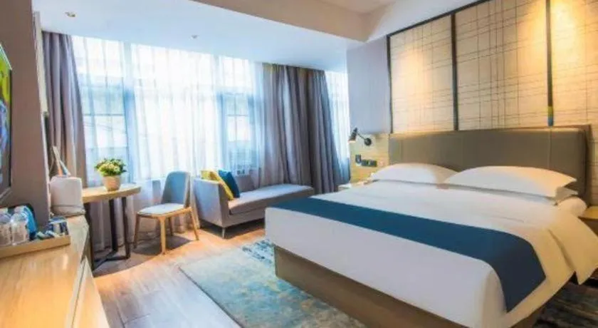 Bed in Echarm Hotel Lhasa Potala Palace