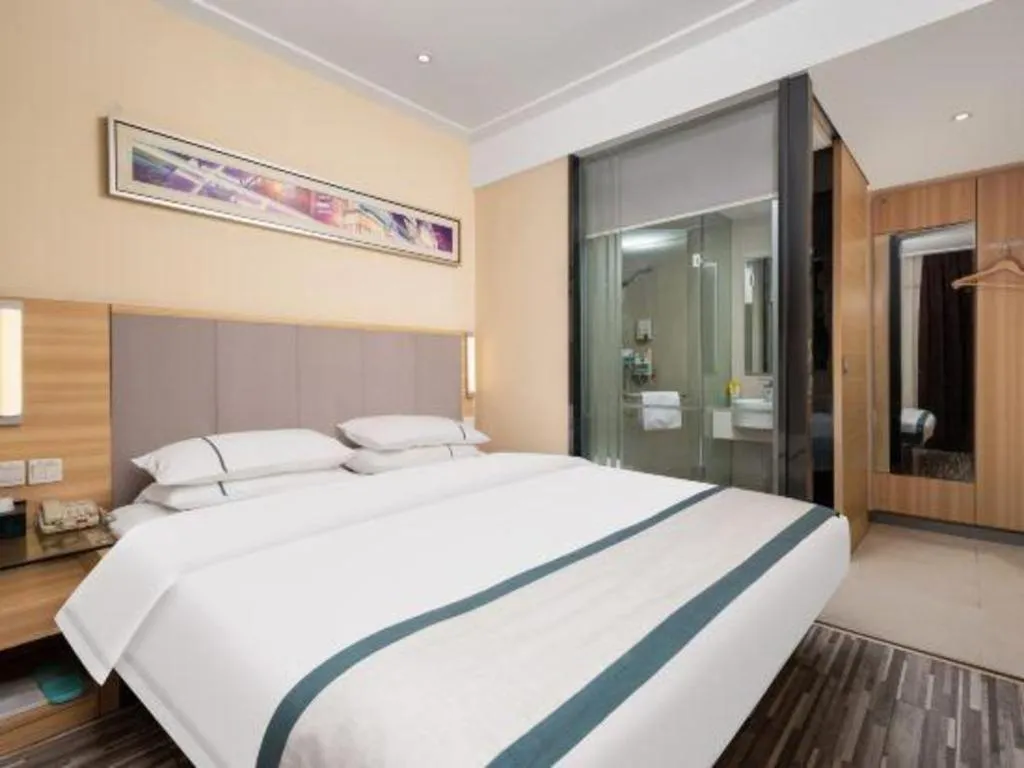 Bed in City Comfort Inn Wuhan Xudong Xiaoping Hubei University