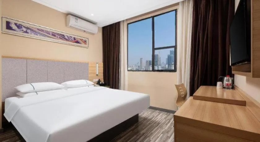 Bed in City Comfort Inn Wuhan Xudong Xiaoping Hubei University