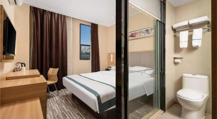 Bed in City Comfort Inn Wuhan Xudong Xiaoping Hubei University