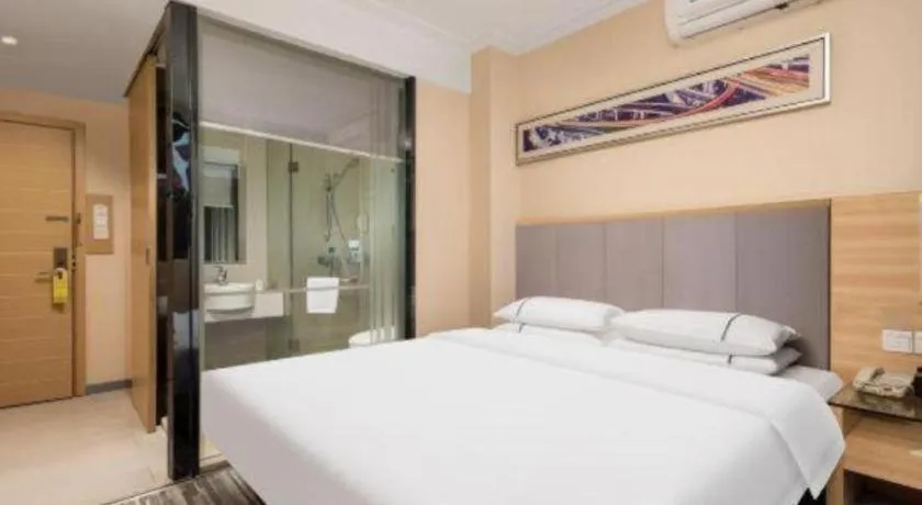 Bed in City Comfort Inn Wuhan Xudong Xiaoping Hubei University