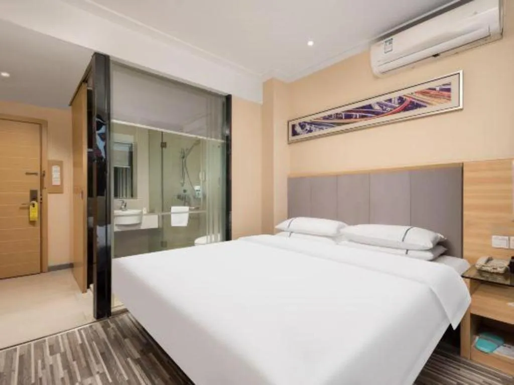 Bed in City Comfort Inn Wuhan Xudong Xiaoping Hubei University