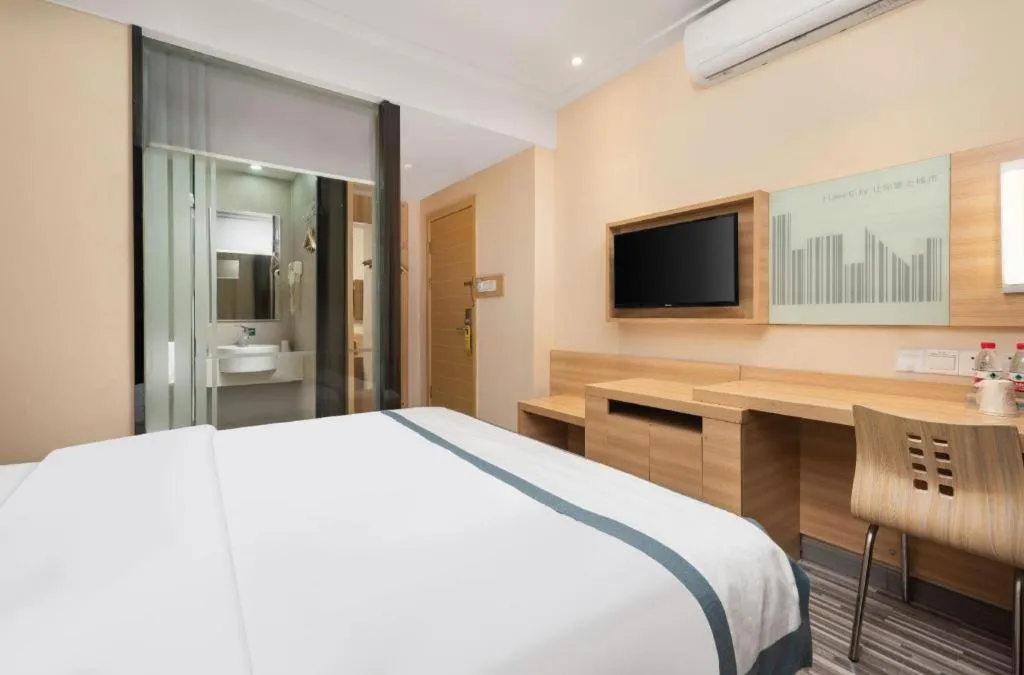 Bed in City Comfort Inn Wuhan Xudong Xiaoping Hubei University