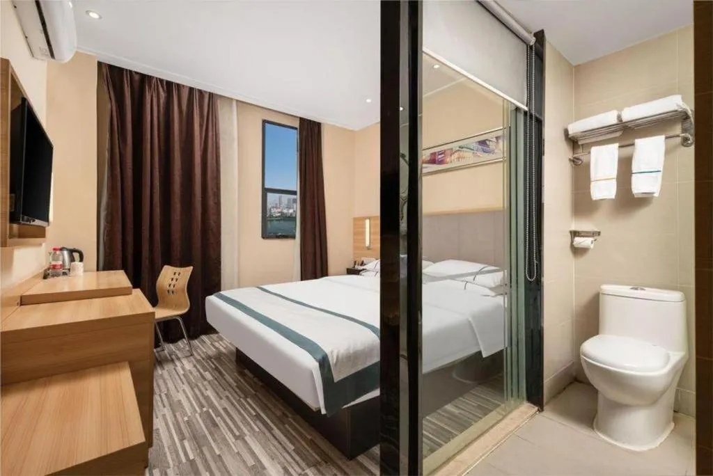 Bed in City Comfort Inn Wuhan Xudong Xiaoping Hubei University