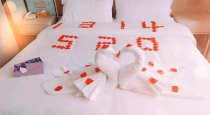 Bed in Borrman Hotel Hefei Guogou Plaza Sanli'an Metro Station