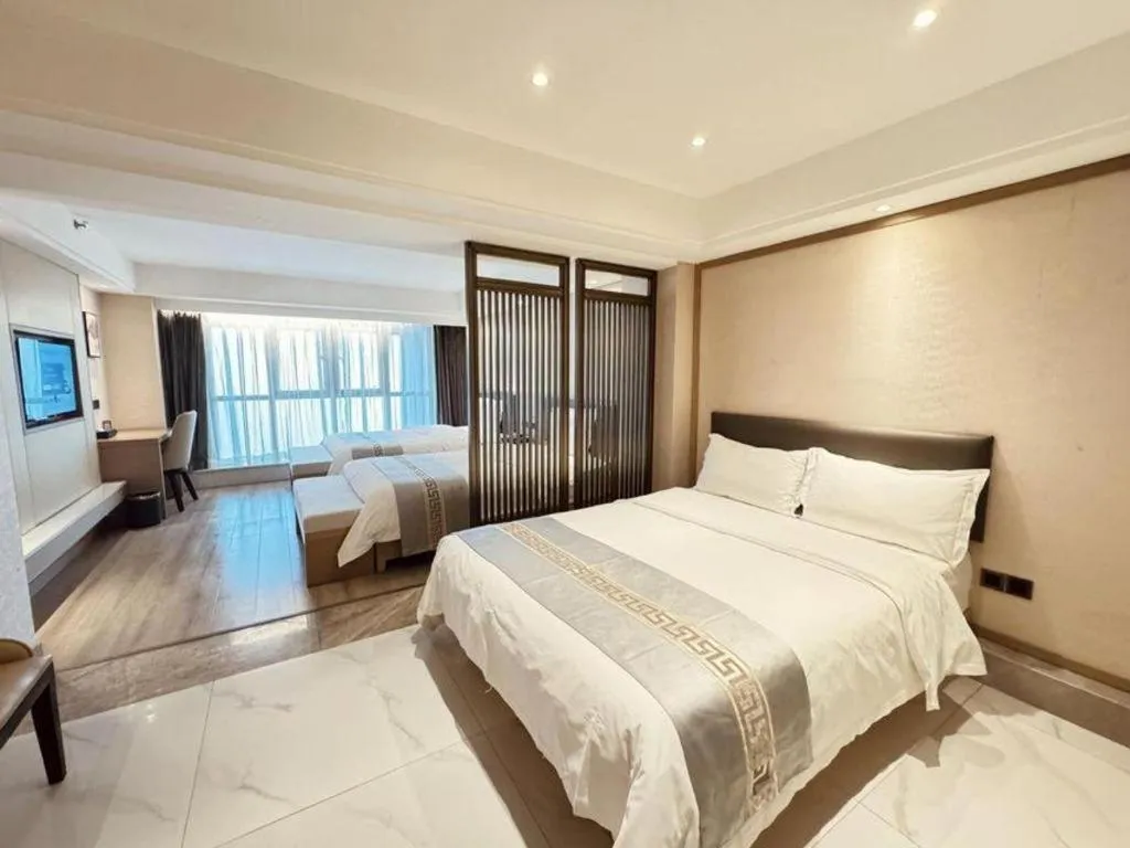 Bed in Borrman Hotel Guiyang Guanshanhu International Conference Center Metro Station