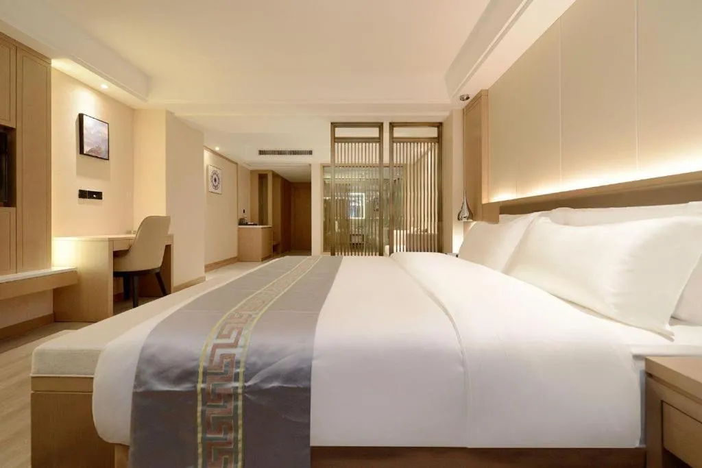 Bed in Borrman Hotel Guiyang Guanshanhu International Conference Center Metro Station