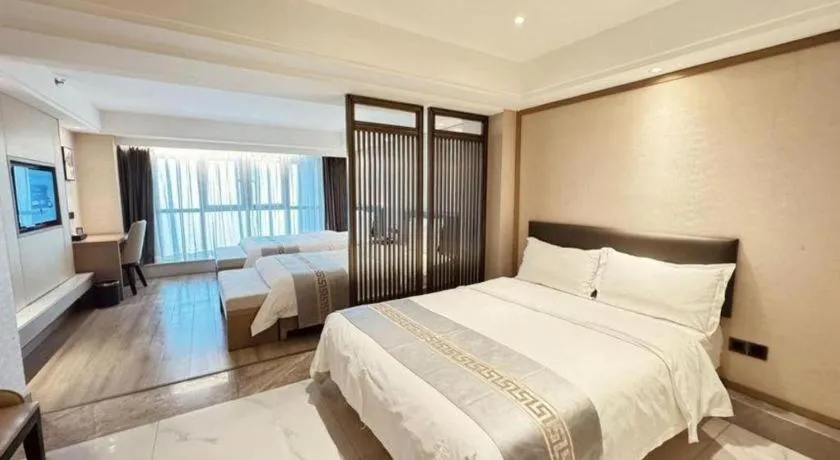 Bed in Borrman Hotel Guiyang Guanshanhu International Conference Center Metro Station