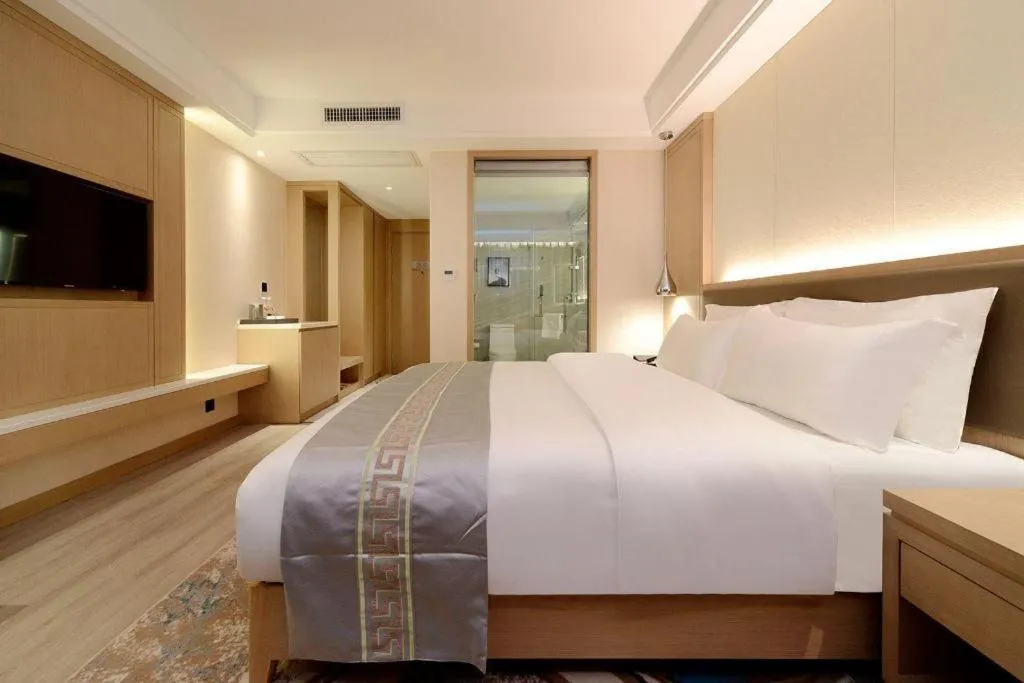 Bed in Borrman Hotel Guiyang Guanshanhu International Conference Center Metro Station