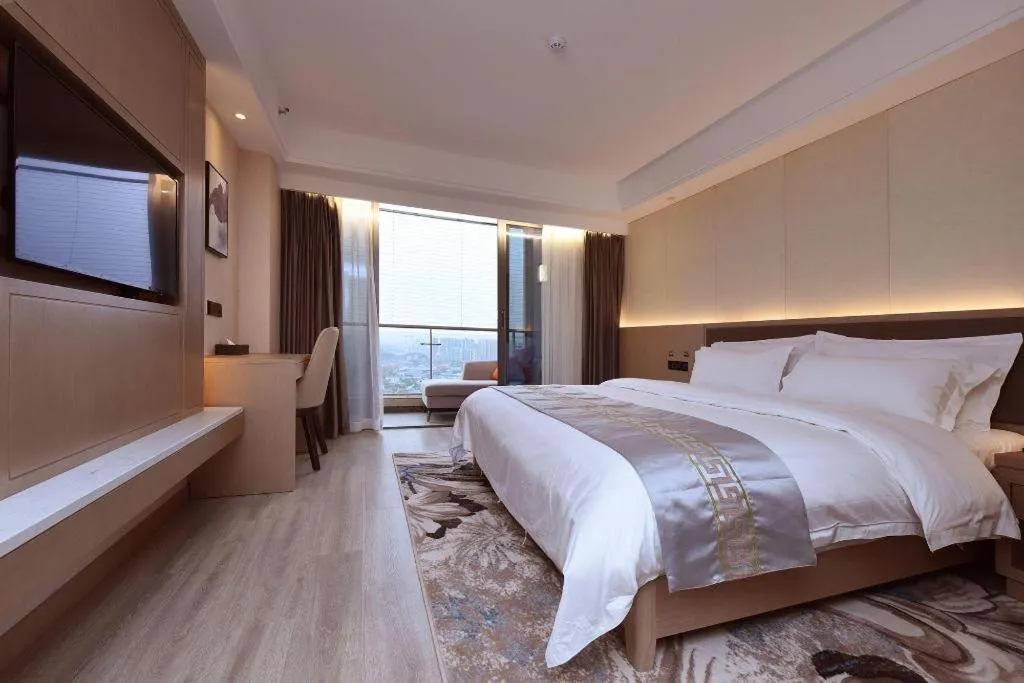 Bed in Borrman Hotel Guiyang Guanshanhu International Conference Center Metro Station