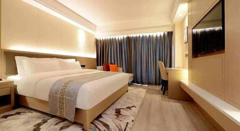 Bed in Borrman Hotel Guiyang Guanshanhu International Conference Center Metro Station