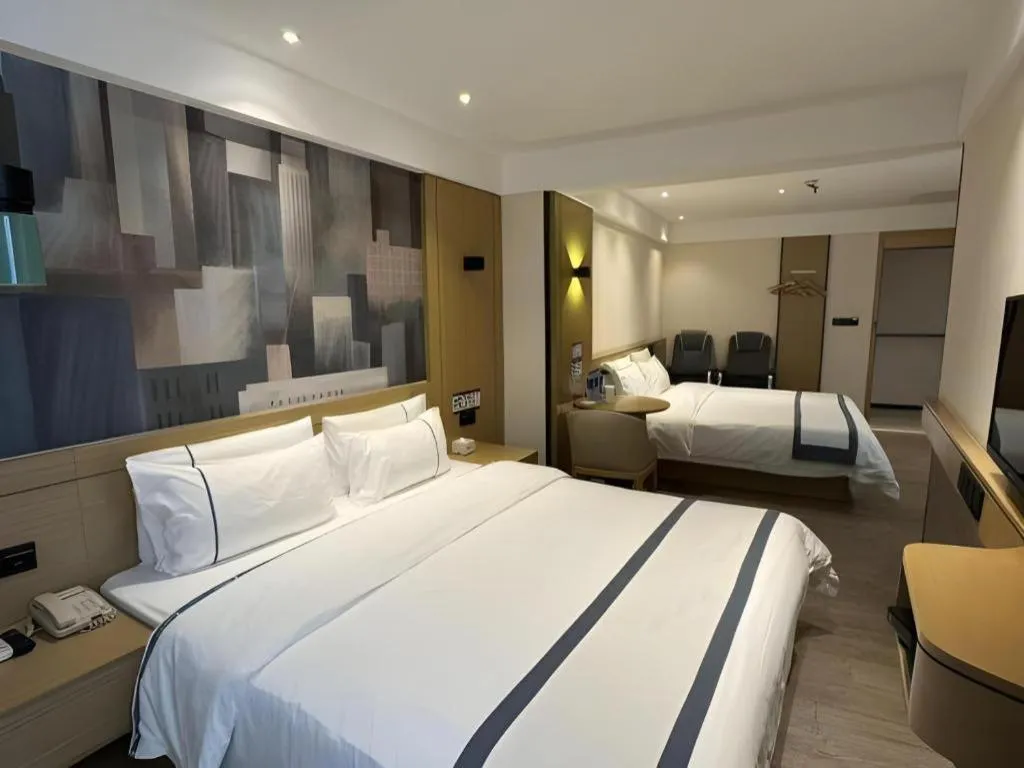 Bed in City Comfort Inn Guangzhou Shisanhang Shangxiajiu Pedestrian Street 1st Branch