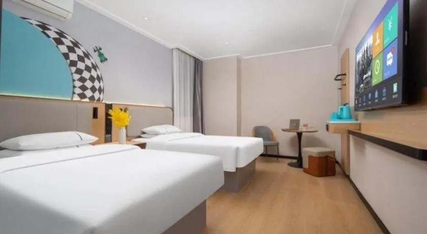 Bed in City Comfort Inn Wuhan Hankou Jiangtan