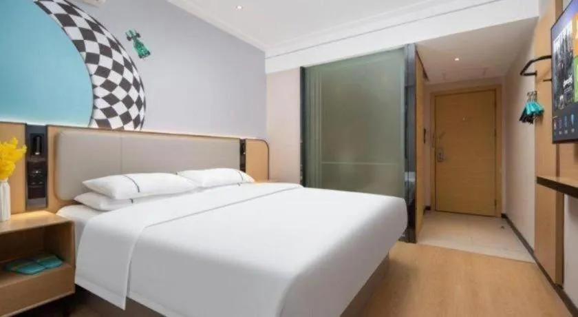 Bed in City Comfort Inn Wuhan Hankou Jiangtan