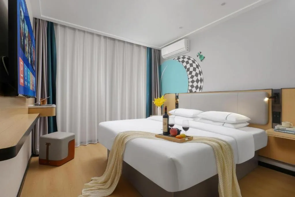 Bed in City Comfort Inn Wuhan Hankou Jiangtan