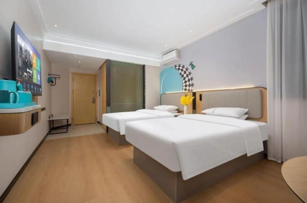 Bed in City Comfort Inn Wuhan Hankou Jiangtan