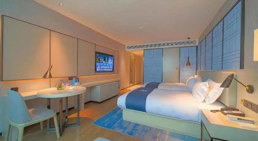 Bed in Echarm Hotel Guangzhou Changlong Shiqiao Metro Station