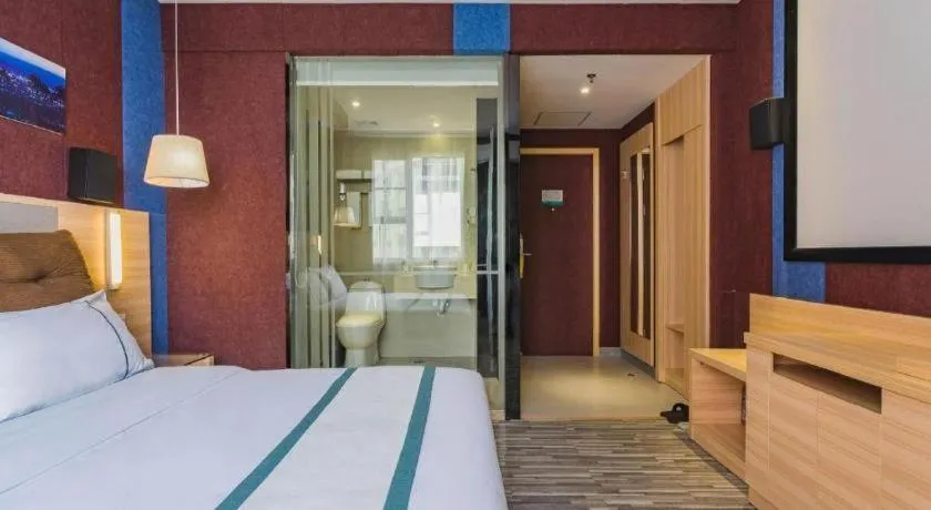 Bed in City Comfort Inn Guangzhou Tianhe District Tangxia Exhibition Center