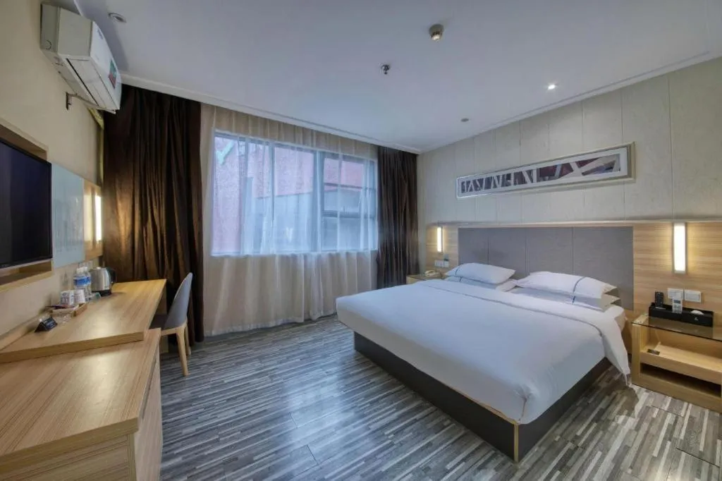 Bed in City Comfort Inn Guangzhou Tianhe District Tangxia Exhibition Center