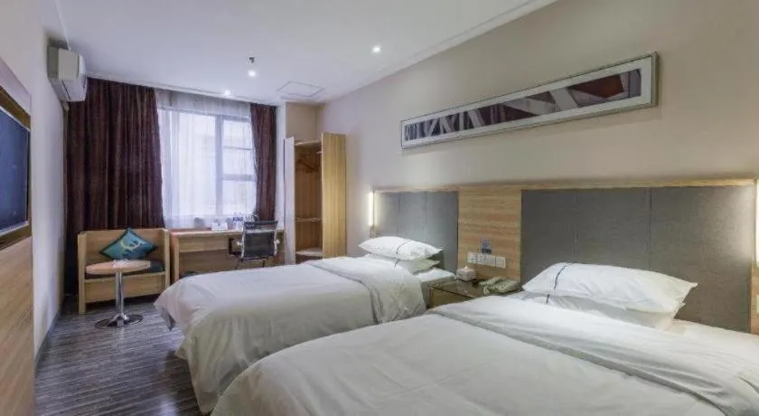 Bed in City Comfort Inn Guangzhou Tianhe District Tangxia Exhibition Center