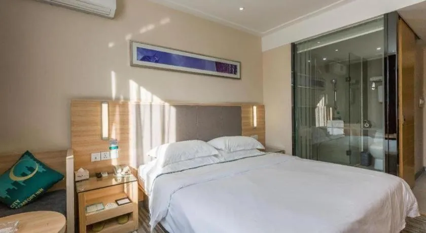 Bed in City Comfort Inn Guangzhou Tianhe District Tangxia Exhibition Center