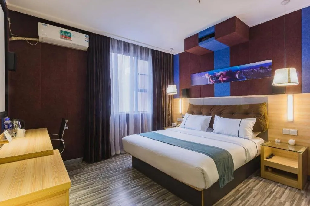 Bed in City Comfort Inn Guangzhou Tianhe District Tangxia Exhibition Center