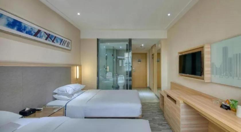 Bed in City Comfort Inn Guangzhou Tianhe District Tangxia Exhibition Center