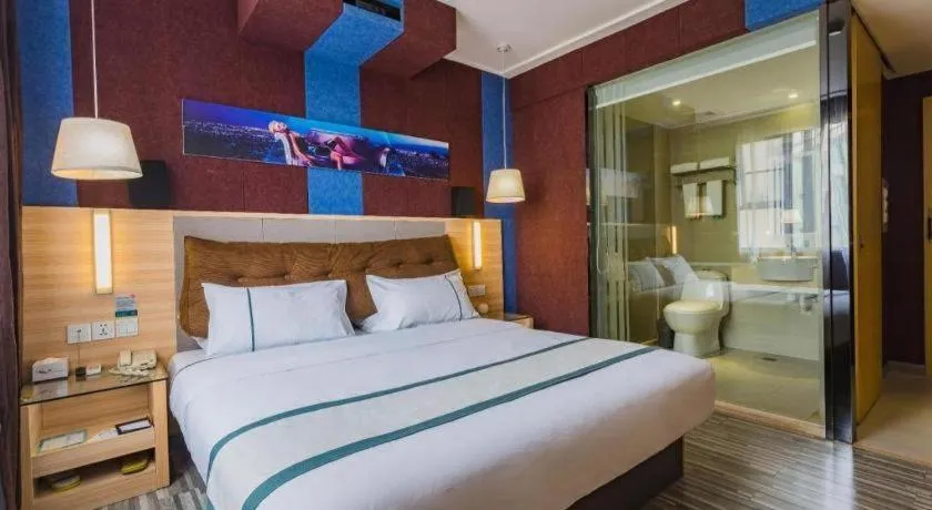 Bed in City Comfort Inn Guangzhou Tianhe District Tangxia Exhibition Center