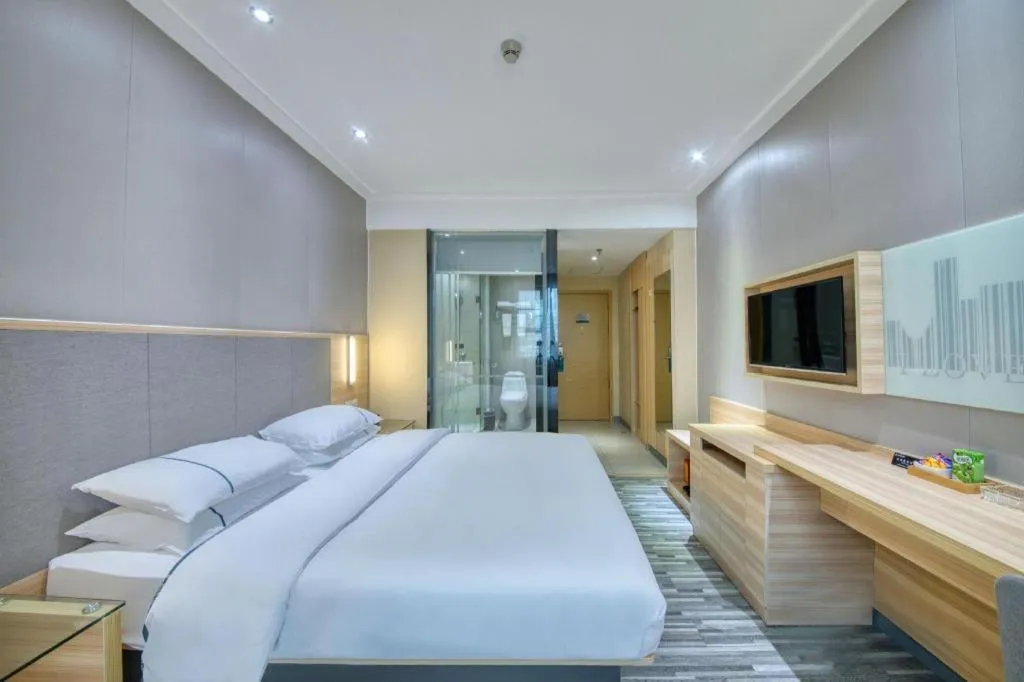 Bed in City Comfort Inn Guangzhou Tianhe District Tangxia Exhibition Center