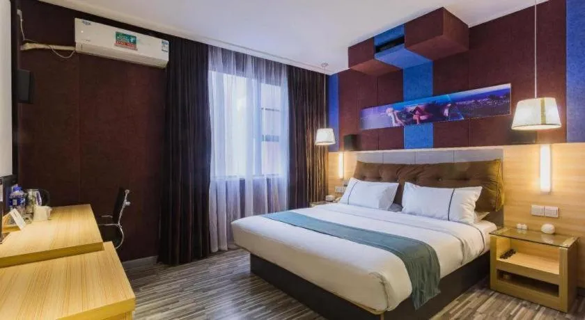 Bed in City Comfort Inn Guangzhou Tianhe District Tangxia Exhibition Center