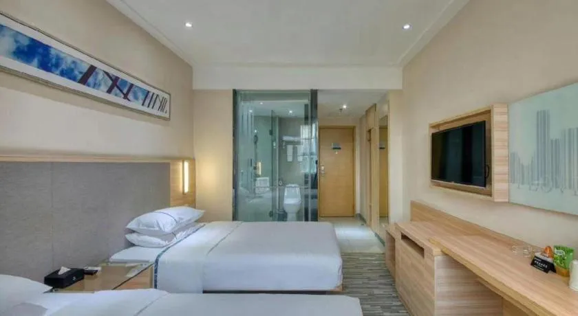 Bed in City Comfort Inn Guangzhou Tianhe District Tangxia Exhibition Center