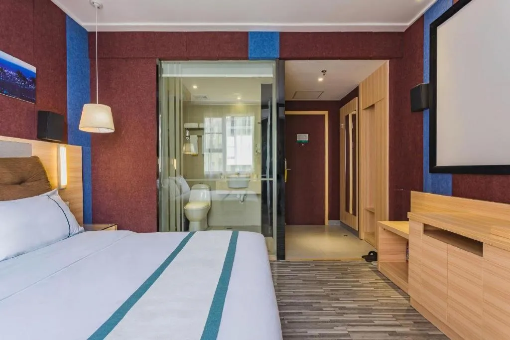 Bed in City Comfort Inn Guangzhou Tianhe District Tangxia Exhibition Center