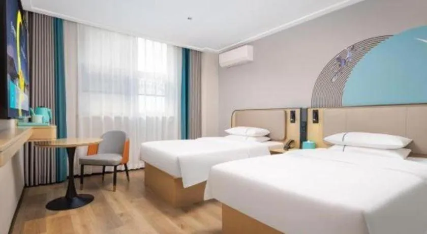 Bed in City Comfort Inn Wuhan Jinyinhu Garden Expo Park